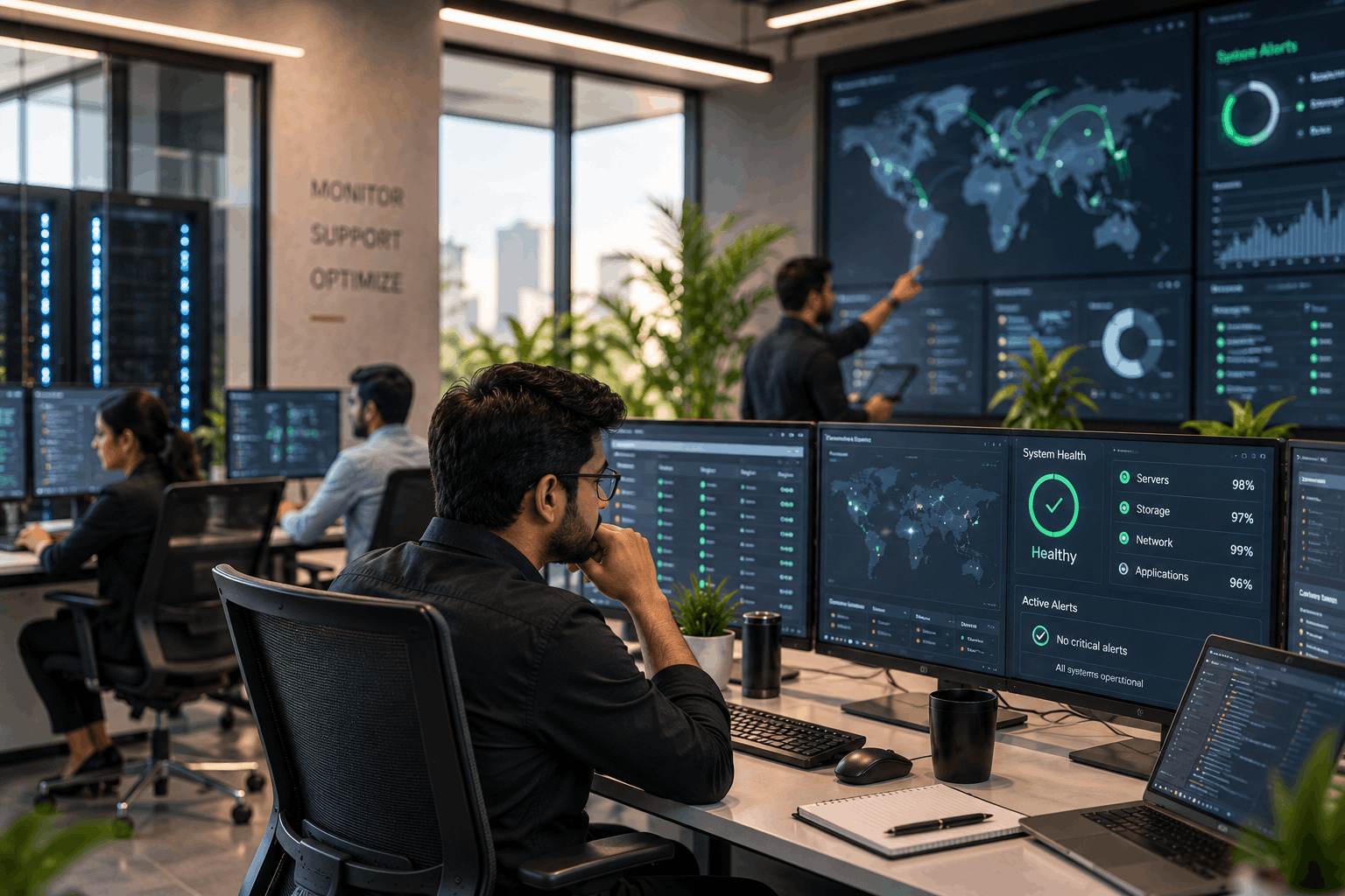 Managed infrastructure support