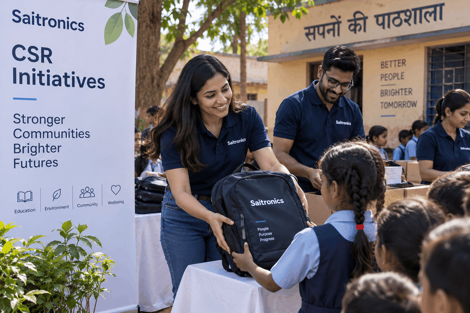 CSR and employee engagement initiative supported by Saitronics